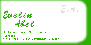 evelin abel business card